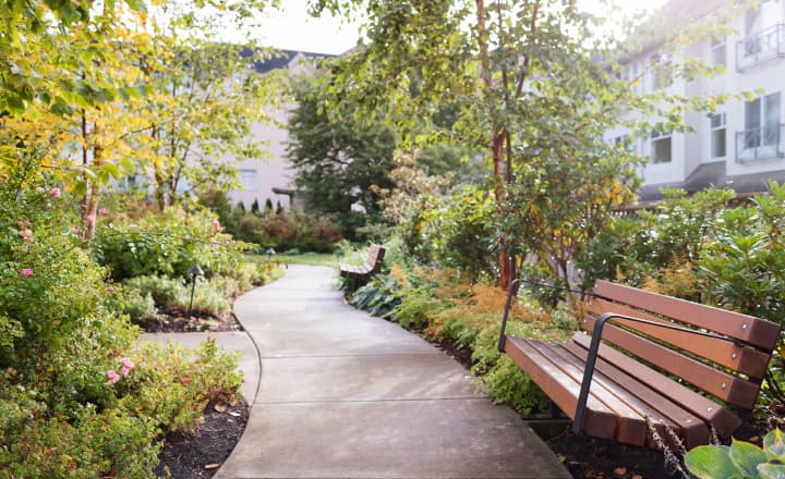 BeechwoodVillage-home-courtyard_with_bench_in_foreground_and_a_walkway BeechwoodVillage-home-courtyard_with_bench_in_foreground_and_a_walkway